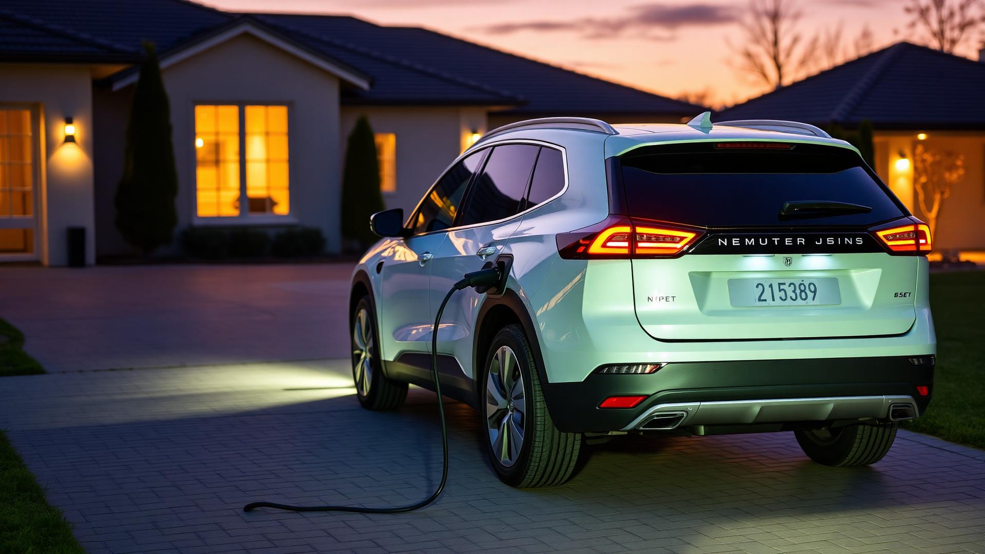 Vehículo eléctrico cargando en Colombia