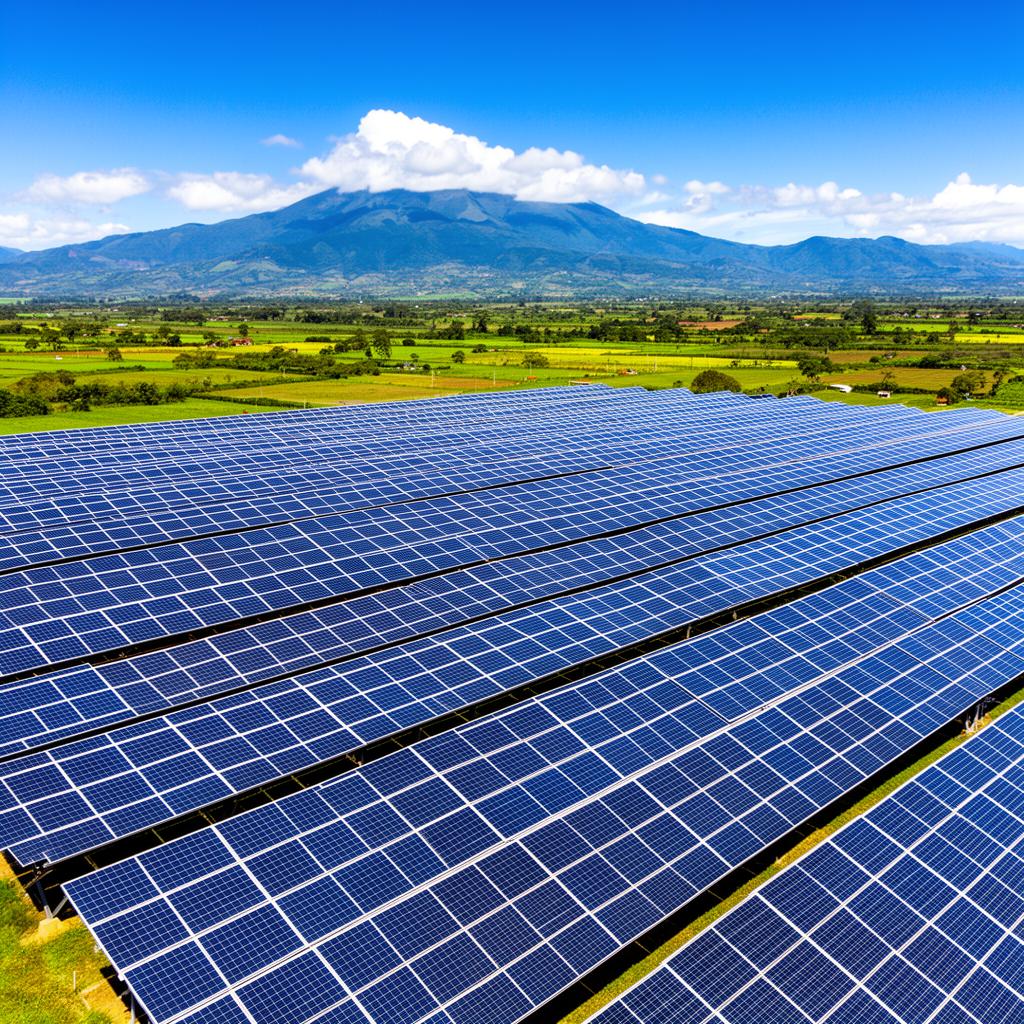 Paneles solares con excedentes inyectados a la red en Colombia